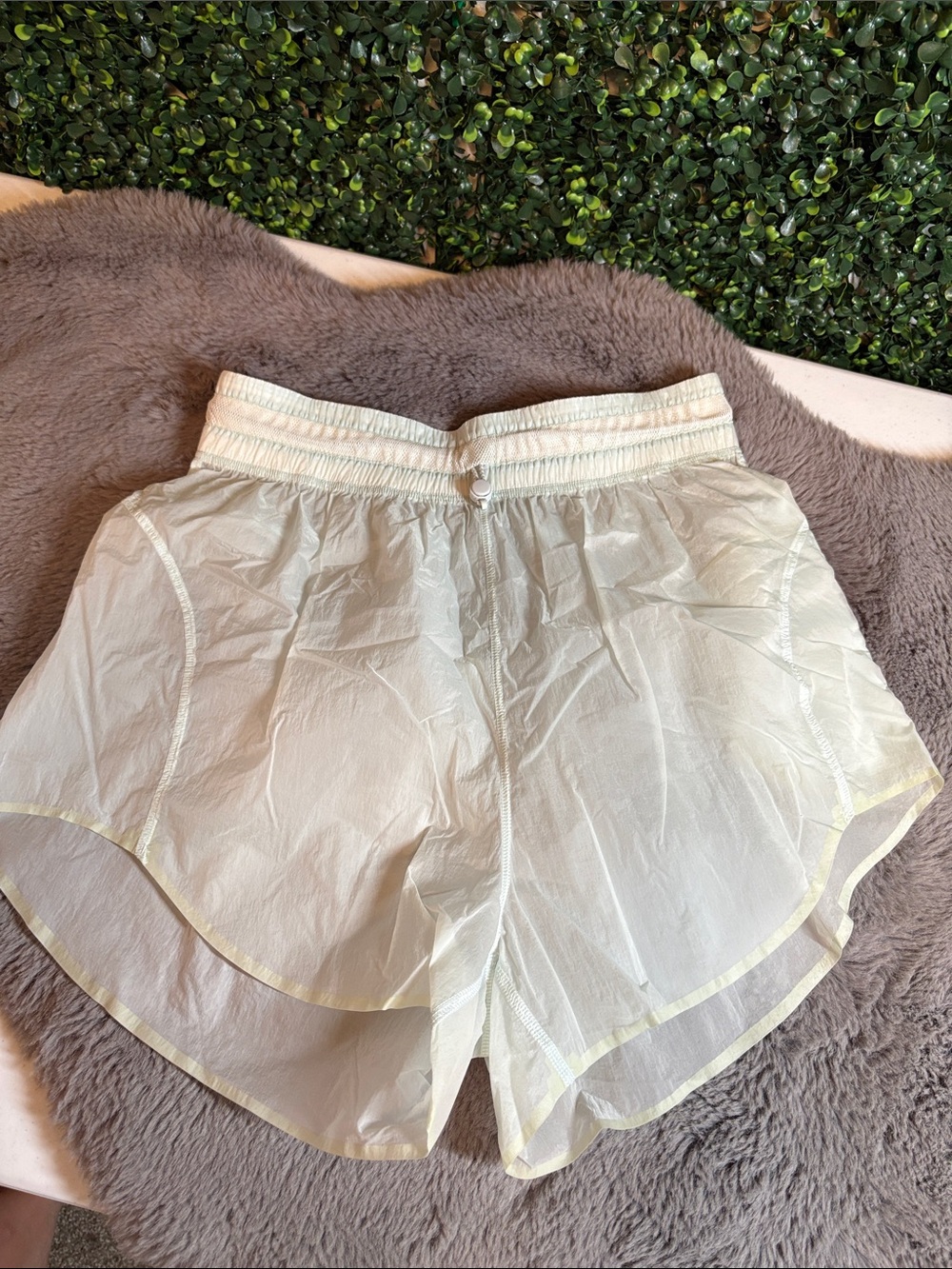 lululemon athletica Light Blue Sheer Women's Athletic Shorts
